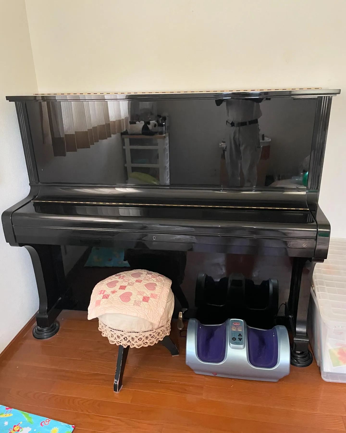 アップライトピアノの解体及び2階から階段で搬出事例(京都市中京区)